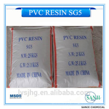 BV Certificado PVC Resina preço SG1, SG2, SG3, SG4, SG5, SG6, SG7, SG8